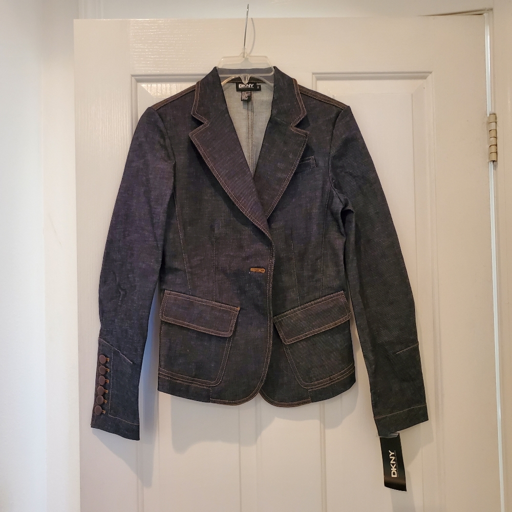 DKNY Denim Indigo Blue Jacket